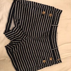 J Crew Striped Shorts